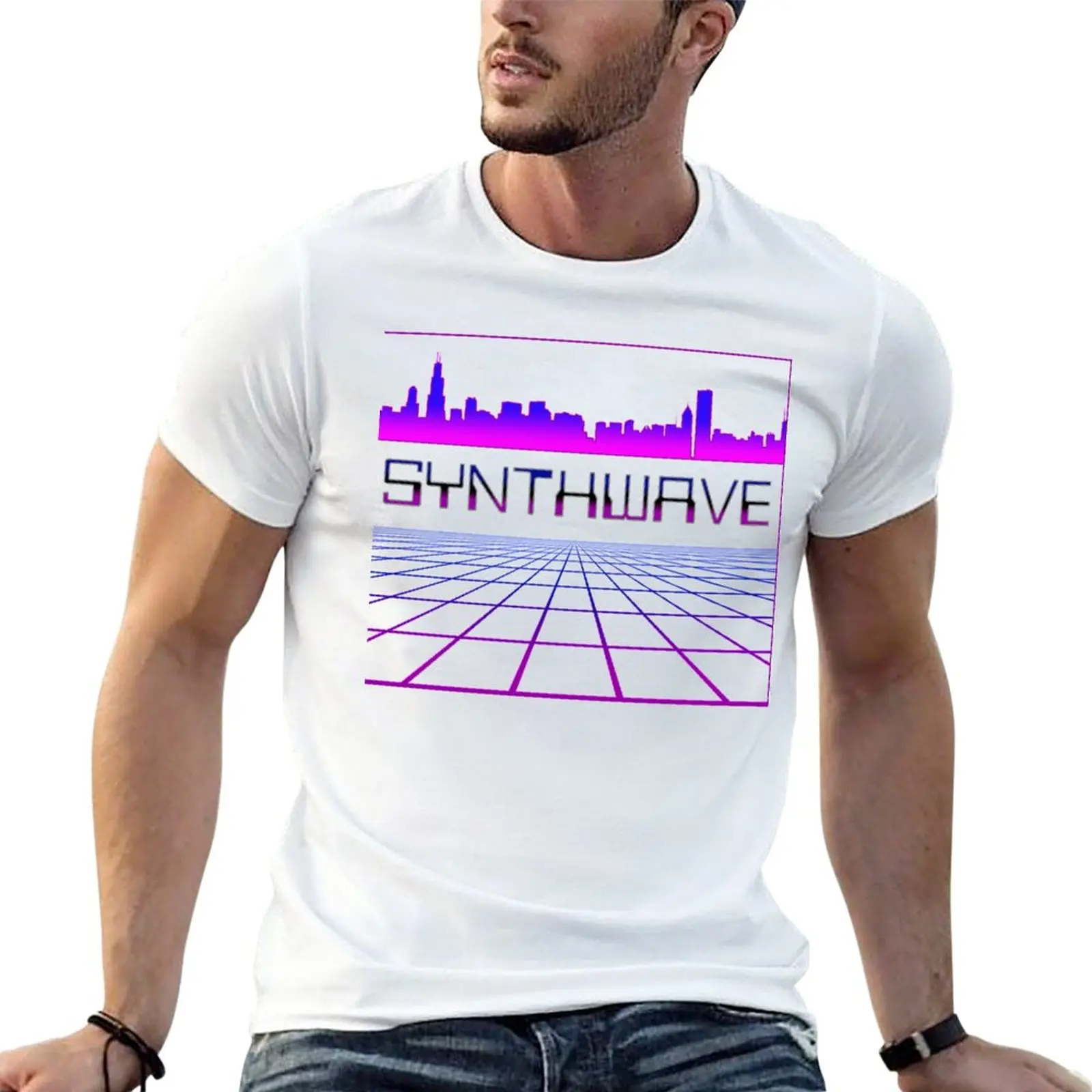 Synthwave, Retrowave Design For The Eighties Music Lovers T-Shirt tees aesthetic clothes T-shirt for a boy t shirts for men