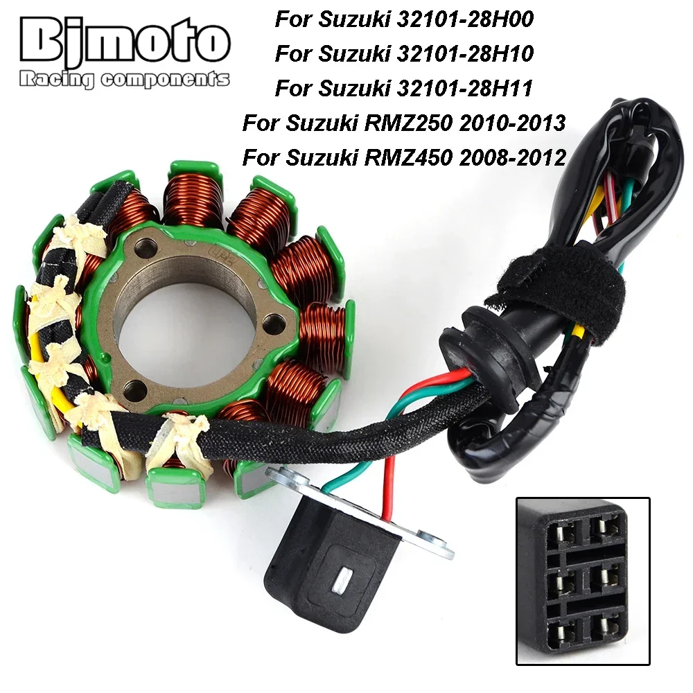 

Generator Stator Coil For Suzuki RMZ250 2010 2011 2012 2013 RMZ450 2008-2012 32101-28H10 32101-28H00 32101-28H11