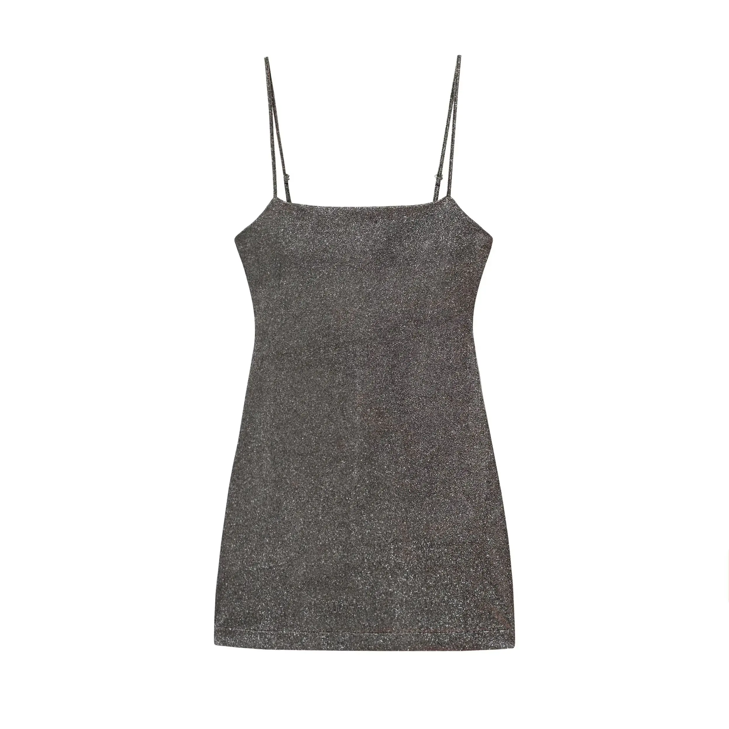 KONDALA Eleganckie Sukienki Mini w Stylu Y2K, Błyszczące, Seksowne, Dopasowane, na Imprezę, do Klubu, Modne Sukienki na Lato 2025, na Ramiączkach, dla Dojrzałych Kobiet, Vestidos