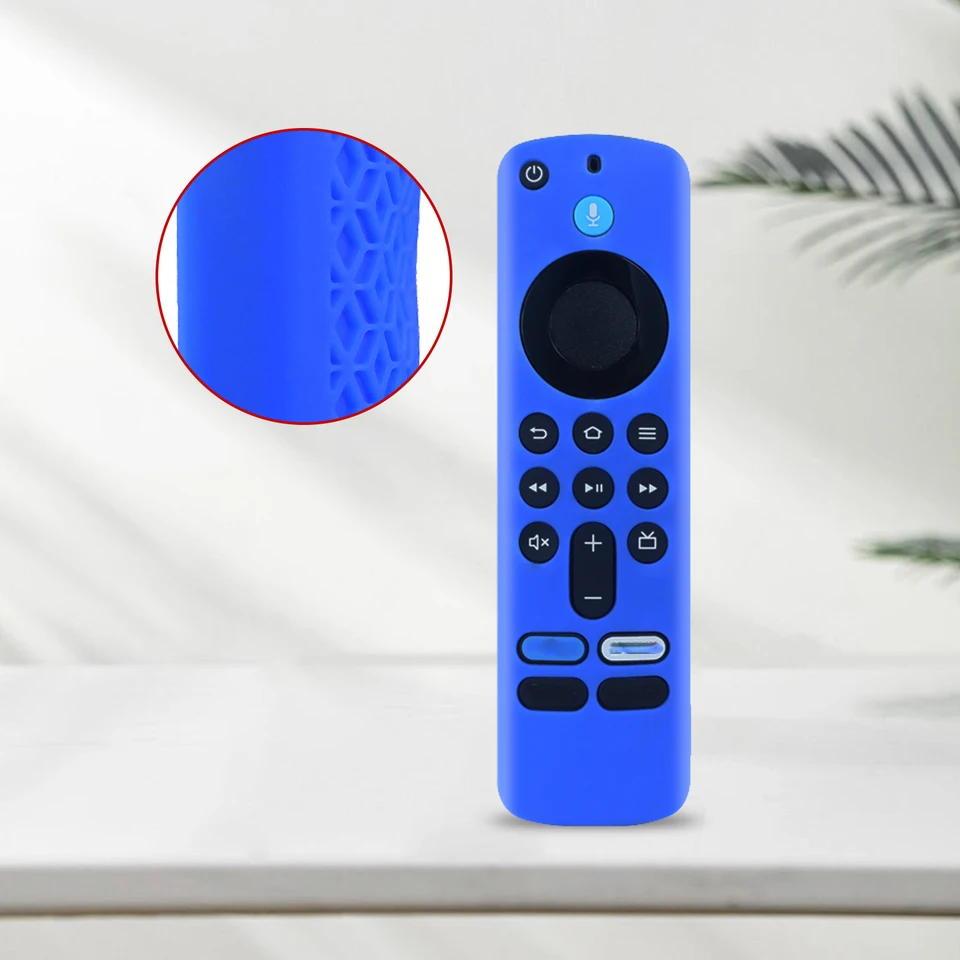 Funda de Silicona Suave para Control Remoto de Fire TV Stick 4K (2da Gen) 2024 Antideslizante Anti Caídas Color Sólido 4