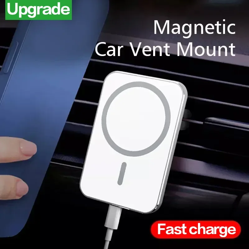 30W Magnetic Car Wireless Charger For iPhone 12 13 14 15 Pro Max Mini Macsafe Car Phone Holder Stand Mount Fast Charging Station