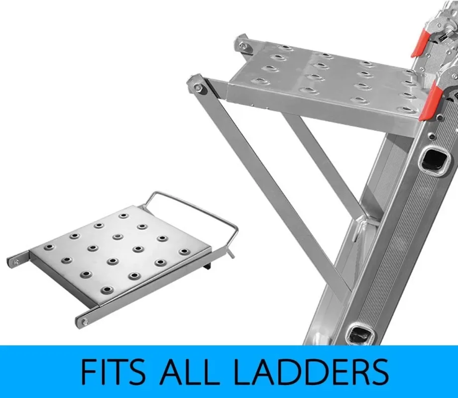 Ladder Platform Accessory, Heavy Duty Ladder Work Stand System Accessories Holds 400 Pound