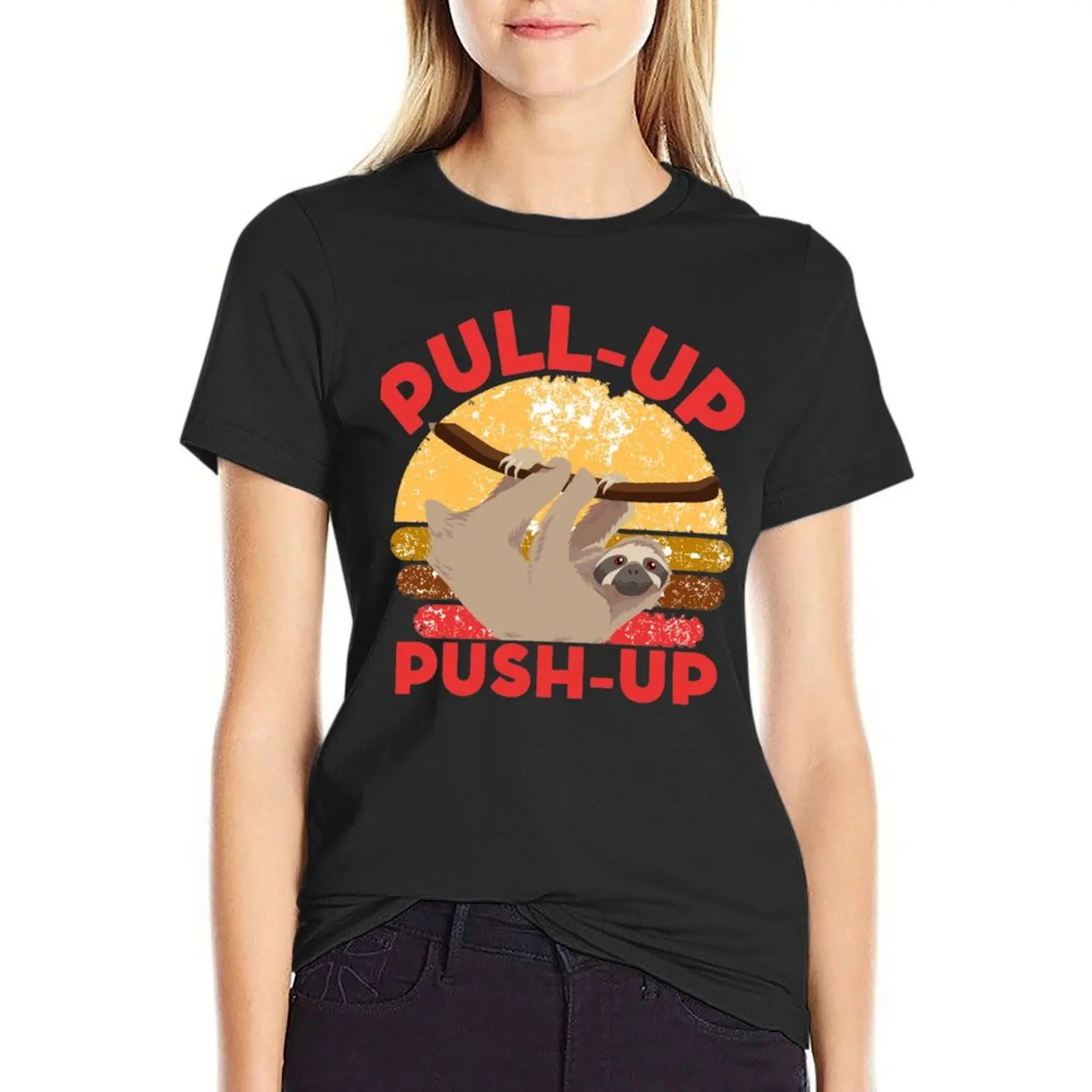 Pull-up Push-up AMRAP Crossfit Crossfit Funny T-Shirt lady clothes customizeds anime Woman clothing