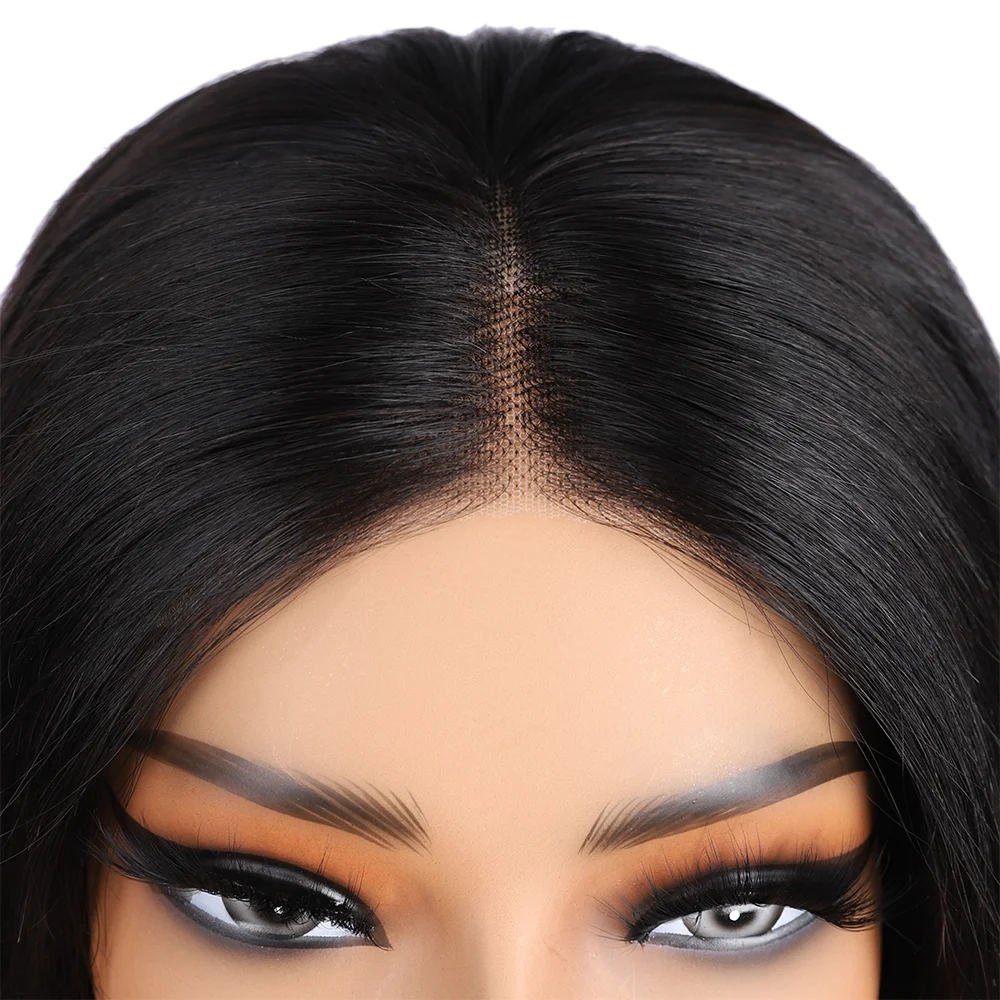 Peruca bob lace front perucas sem glueless, reto, pré-cortado, sem cola, para as mulheres