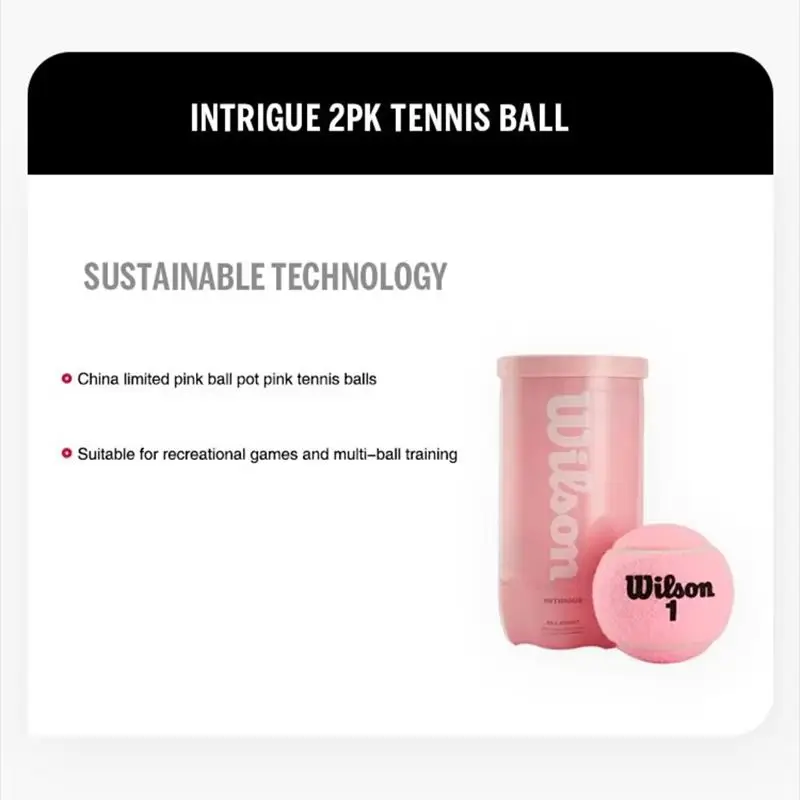 كرة التنس الوردية من ويلسون للمبتدئين تتطابق مع كرة التدريب الاحترافية الداخلية والخارجية وإكسسوارات التنس المقاومة للمرونة العالية