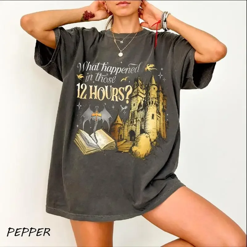 What Happened İn Those 12 Hours T Shirt Fourth Wing SweaT Dragon Rider Violet Sorrengail Fantasy Bookish
