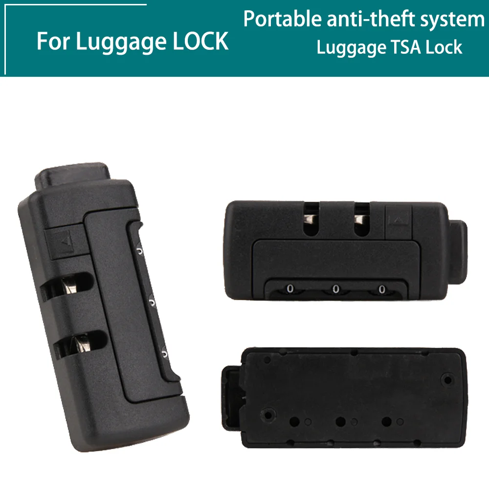 Heavy Duty TSA Travel Lock Accessories Combination Padlock with Durable Steel Cable Secure Your Bags Airline Compliant
