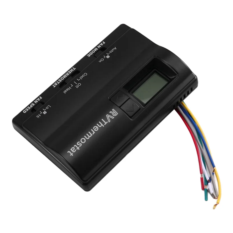 Termostato para RV Interruptor Termostato digital 8330D3351 Termostato de aire acondicionado para RV Termostato de aire acondicionado Negro
