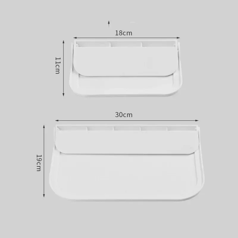 Składana półka ścienna Oszczędność miejsca Składany stojak do przechowywania Uchwyt na telefon bez dziurkacza Taca do przechowywania routera Wi-Fi Organizer łazienkowy