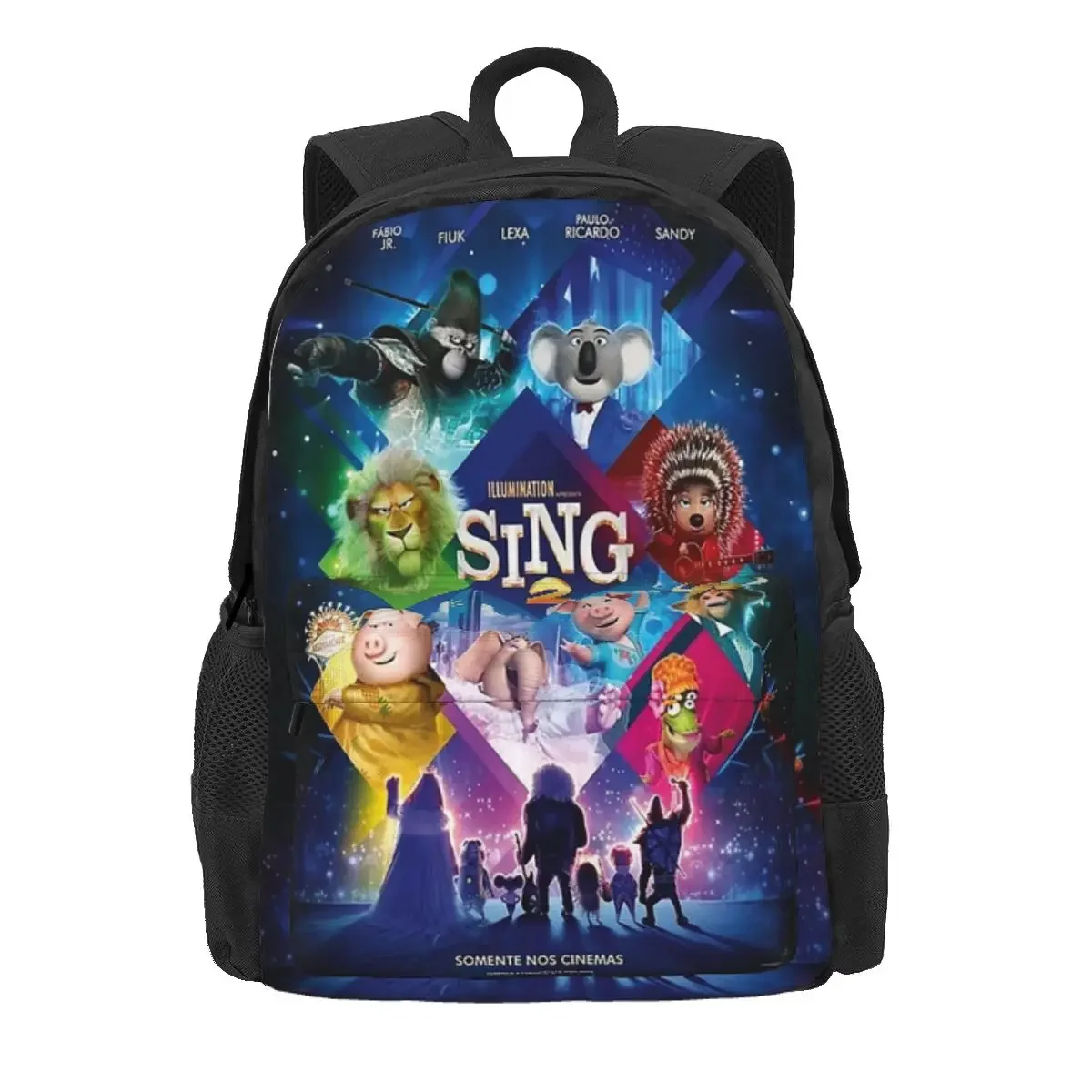 Movie Sing Backpack Daypack Large Capacity Boys Girls BookBag School Bag Shoulder Bags for Men Women