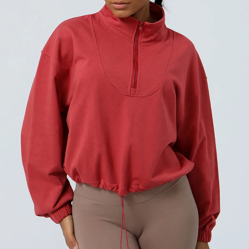 Sweat à capuche zippé à manches longues pour femme, veste polyvalente, sports décontractés, extérieur, course à pied, cyclisme, nouveau