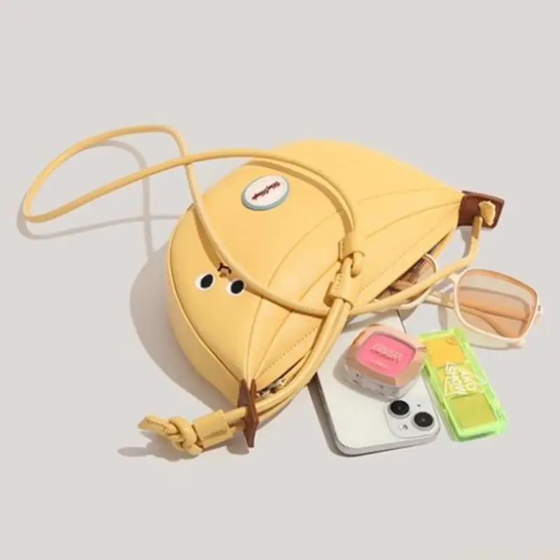 

X90D Funny Fruit Design Crossbody Bag PU Leather Satchel For Shopping And Travel