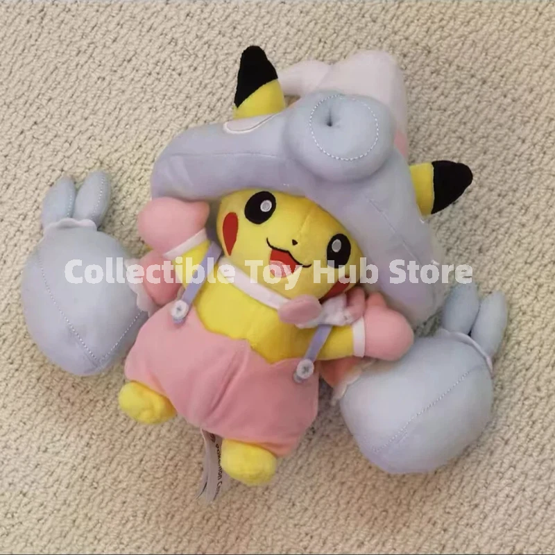 Genuine Pokemon Cosplay Pikachu Plush Doll Anime Peripheral Gift Pillow Pikachu Dressed As Gengar Alcremie Pokemon Stuffed Toy