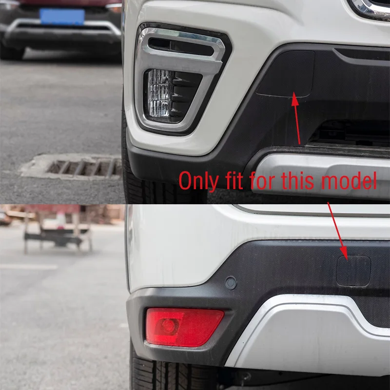 For Subaru Forester SK 2019 2020 2021 Car Front Rear Bumper Tow Hook Cover Trailer Eye Cap Lid - Image 3