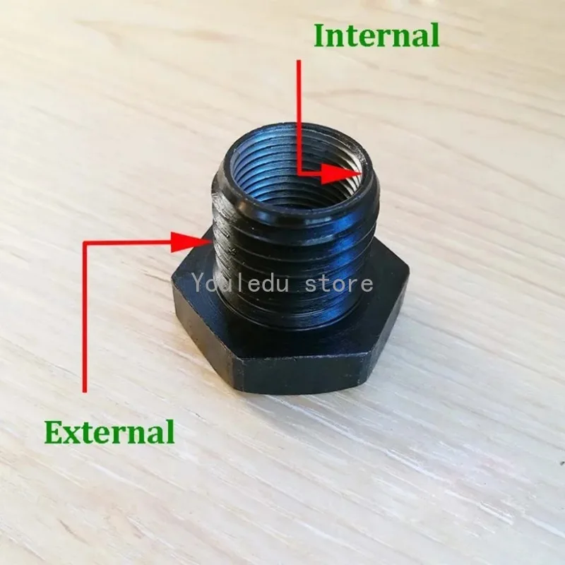 Lathe Screw Thread Spindle Adapter 1” × 8TPI / M33 x 3.5 to M18 x 2.5 Thread Chuck Insert Adapter Wood Turning Tool Accessories