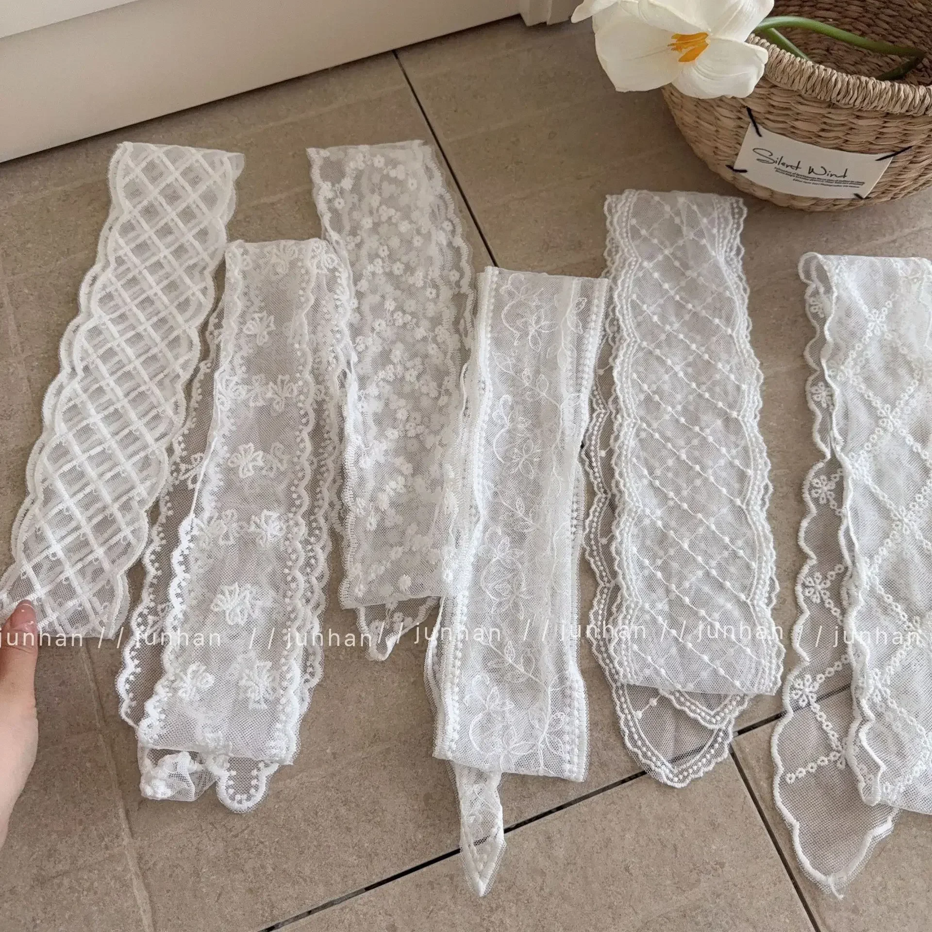 

Кружевная повязка для волос, универсальная богемная резинка для волос, шарф, ленты для женщин, милая цветочная лента, пояс, шикарный декор в стиле бохо, галстук