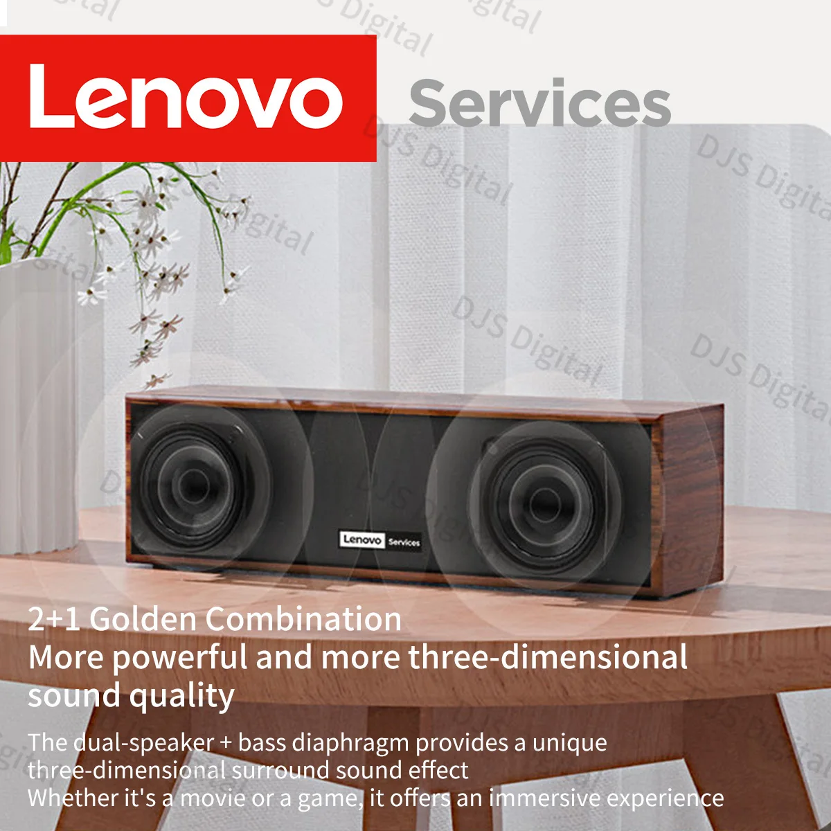 لينوفو C01 مشغل موسيقى محيطي عميق باس سماعات كمبيوتر سطح المكتب صوت 360 ° صندوق صوت ستيريو لأفلام الموسيقى ومكبر صوت للألعاب #4