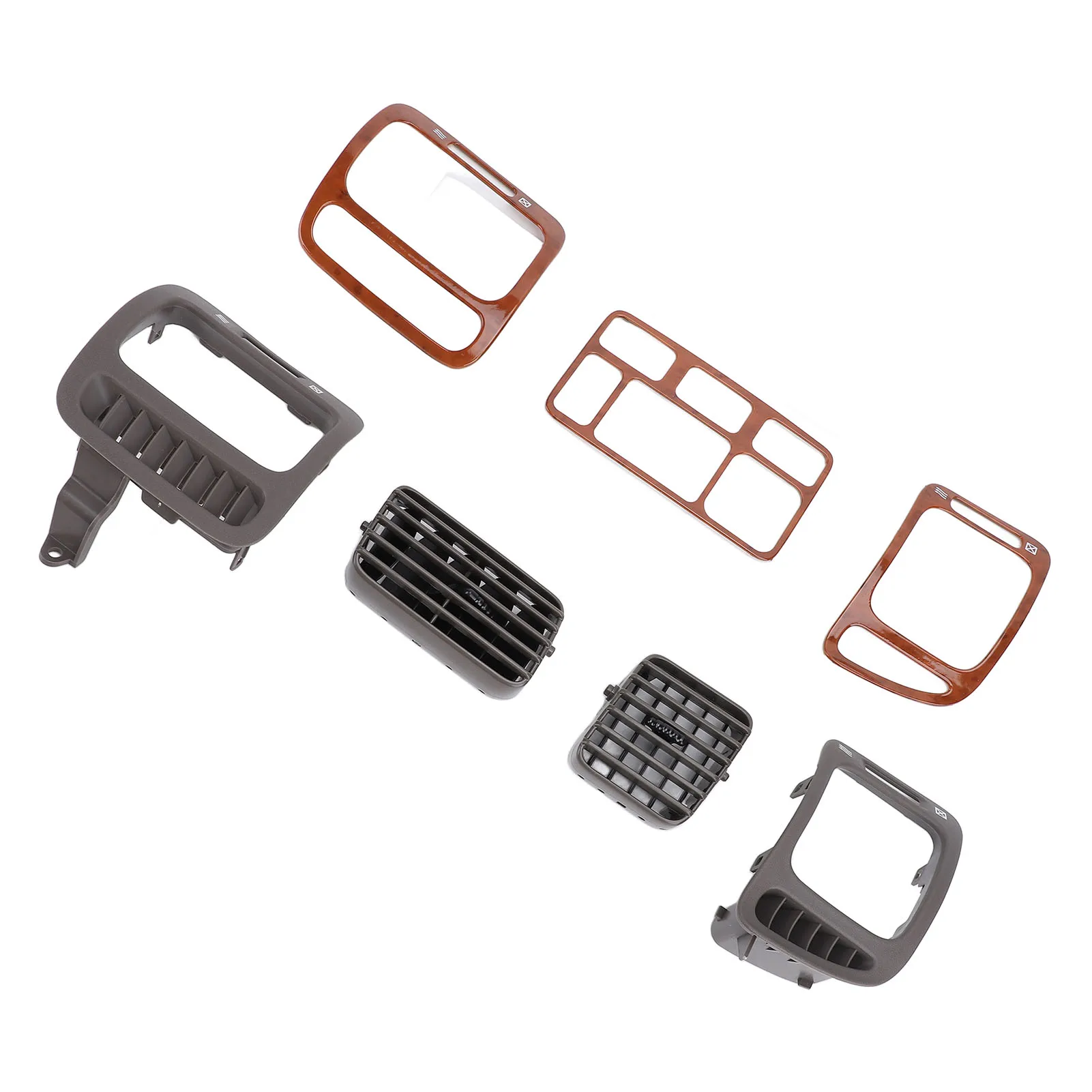 

Dashboard Side AC Outlet Panel Grille Front Side AC Air Vent Grille Pair Of with Cover Trim for LC100 1998-2007 Left Hand Drive