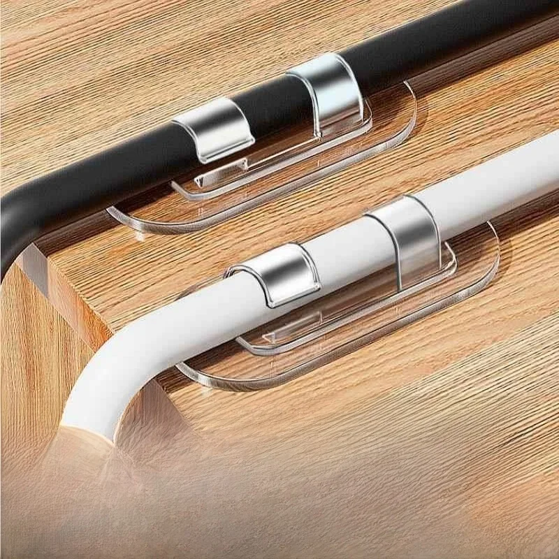 

Настенный органайзер для кабелей без сверления, самоклеящийся невидимый фиксатор проводов для организации сетевых кабелей в доме и офисе