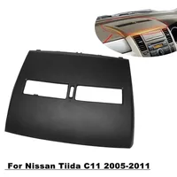 Terminador de salida de aire acondicionado de coche, Panel de instrumentos, ventilación de aire acondicionado, carcasa de cubierta para Nissan Tiida 2005-2011, negro