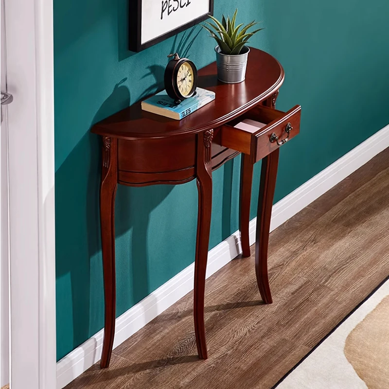 Storage Roman Console Tables With Drawers Nordic Elegant American Console Tables Aesthetic Classic Meuble Salon Furniture