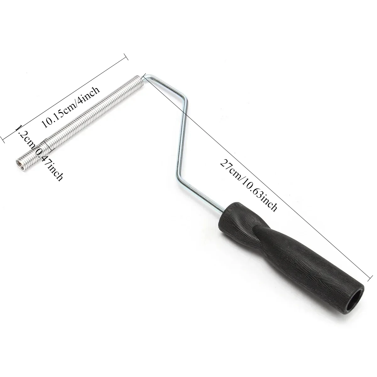 1 piece of 4 inch aluminum Alloy glass fiber roller aluminum alloy epoxy resin compression tool plastic handle
