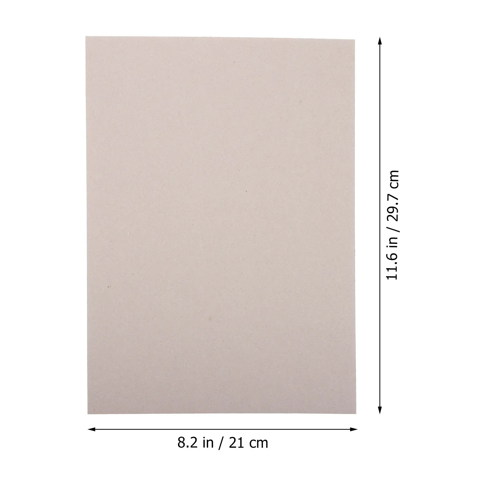 10Pcs Grey Paperboard Thickened Double Sided DIY Handmade Paperboard for Kindergarten Drawing Cards Making