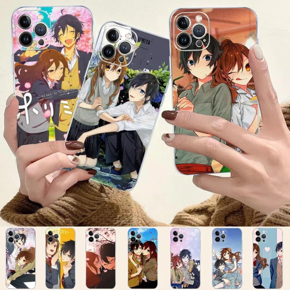 Anime Miyamura Izumi Horimiya Phone Case For iPhone 15 XR X XS Max 14 13 Pro Max 11 12 Mini 6 7 8 plus SE 2020 Printing Cover