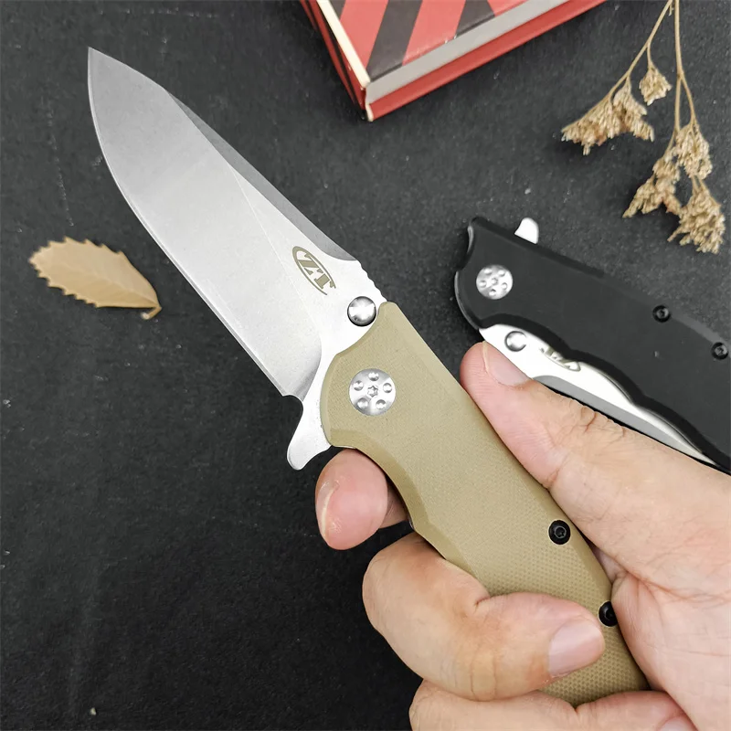 0562 Folding knife, Outdoor Tactical Hunting self-defense Rescue Pocket EDC Tool 420 steel +G10 handle 8Cr13Mov steel handle