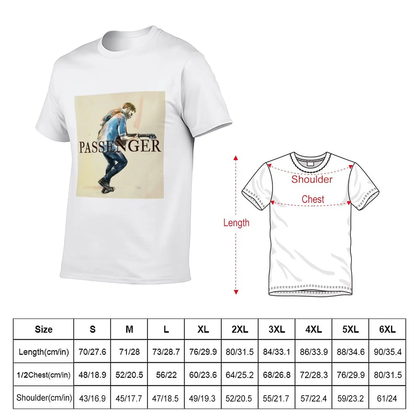 New Passenger 2020-2021 Tour Album Concert T-Shirt oversized t shirts oversized t shirt fruit of the loom mens t shirts