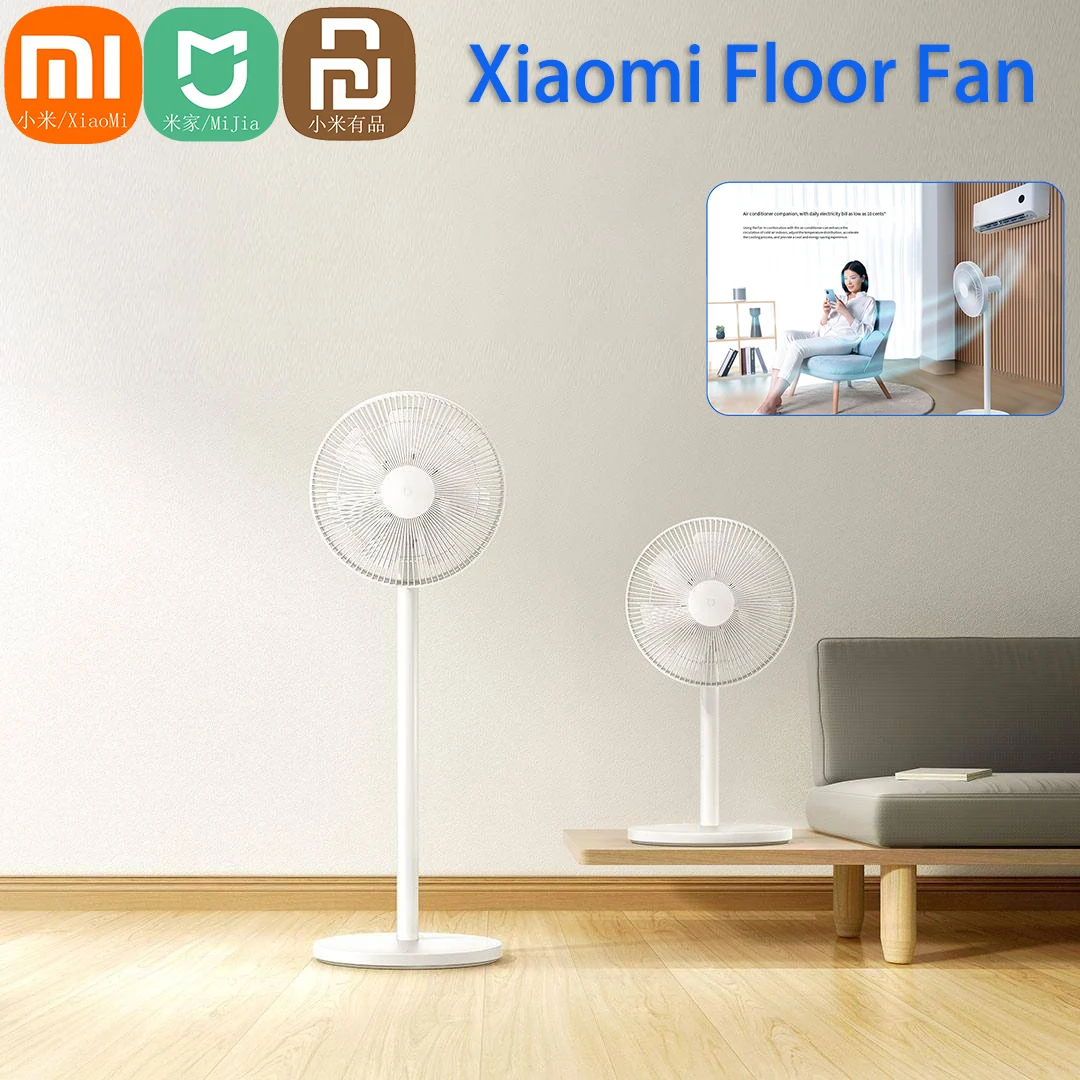 

Xiaomi Mijia Smart Floor Fan Strong Wind Low Noise AC Frequency Conversion Electric Standing Fan APP Wireless Control Timing Fan