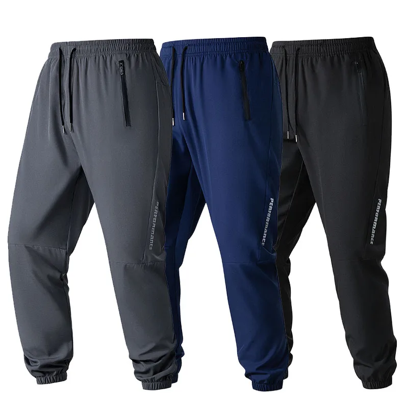 Neue Sportliche Hose mit Elastischem Kordelzug, Reißverschlusstaschen, Atmungsaktiv, für Training und Laufen, Alltagstaugliche Freizeithose