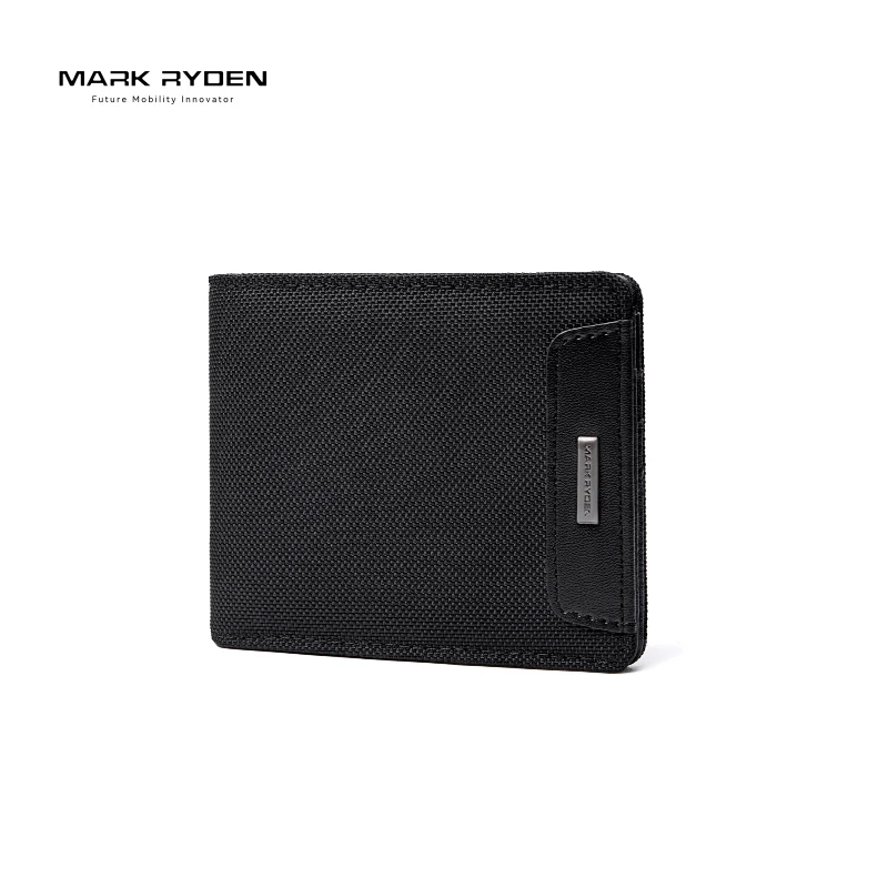MARK RYDEN Urban Minimalist Mens Bifold Wallet Durable Oxford Fabric Pocket Sized Casual Purse
