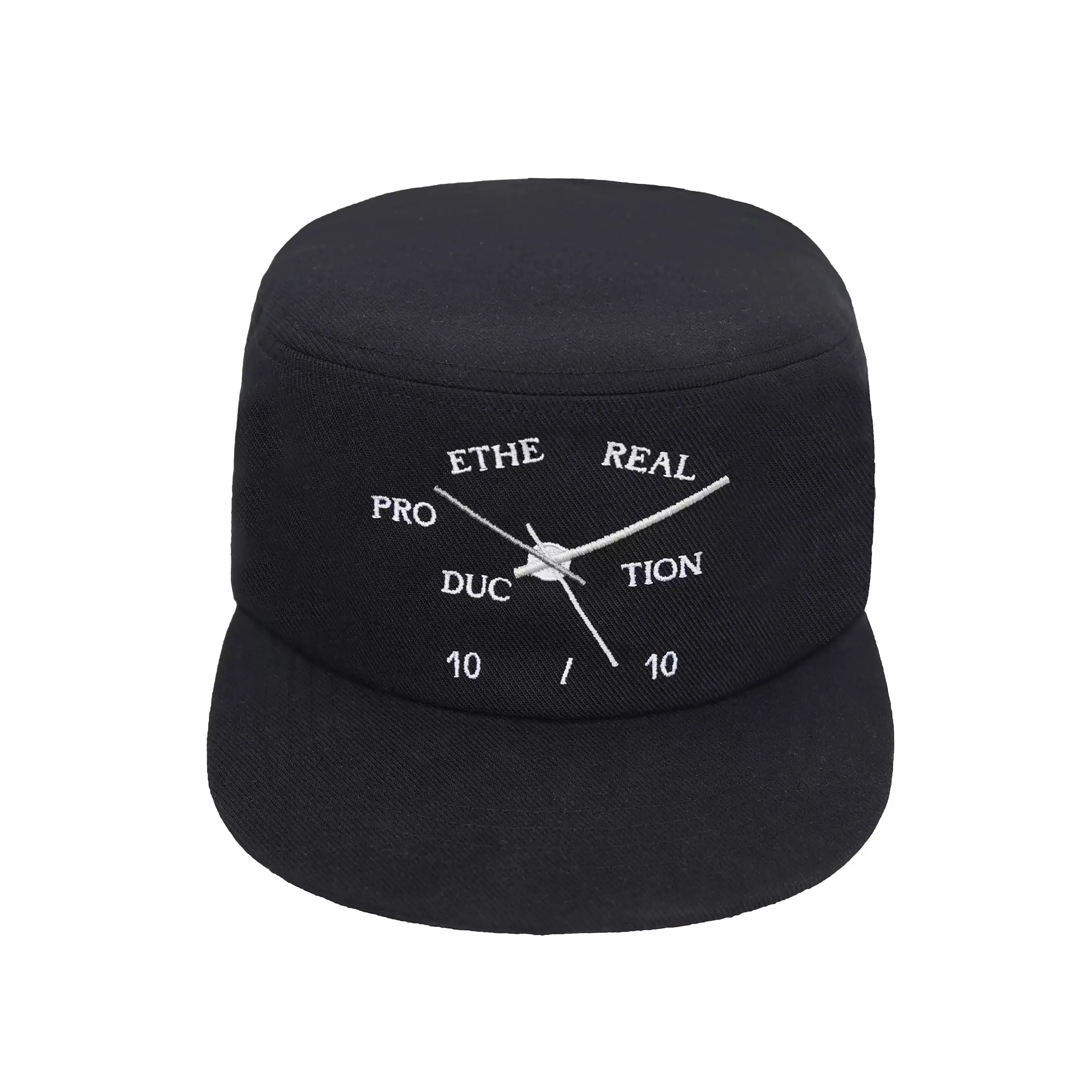 

Часы с вышивкой, индивидуальный креативный твердый верх, модная однотонная бейсболка высокого качества с плоским верхом для мужчин и женщин