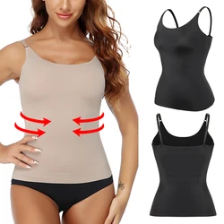 Seamless Shapewear Tank Tops Camisole Women Tummy Control Smooth Compression Vest Nude Black Women Clothing