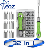 32 In 1 Multifunctional Screwdriver Combination Household Portable Cross Magnetic Precision Screwdriver Set Maintenance Tool