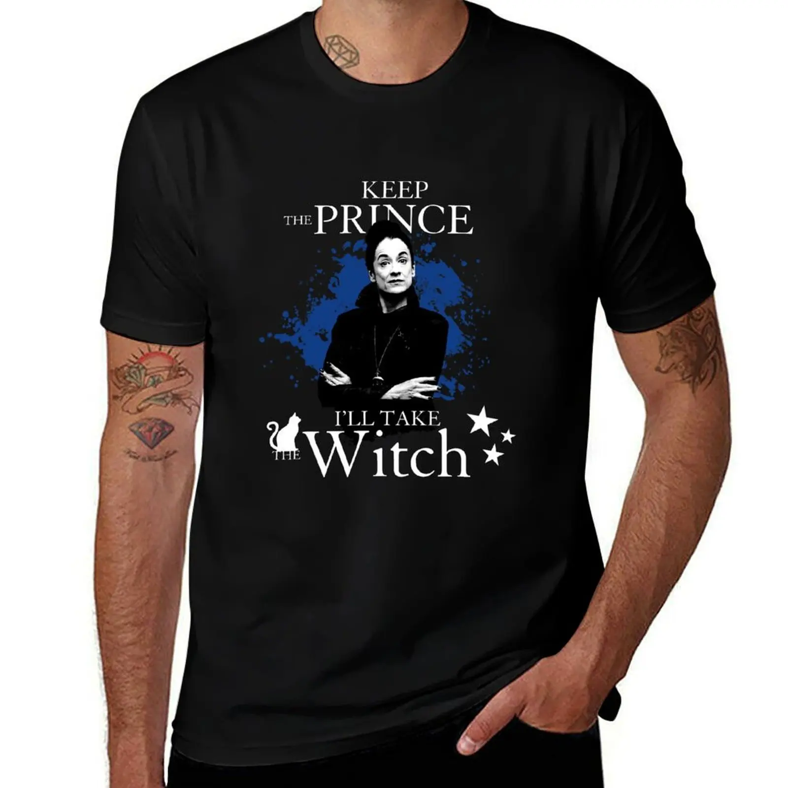 

Футболка Keep the Prince, I'll take the witch, мужская хлопковая футболка, футболка из 100% хлопка