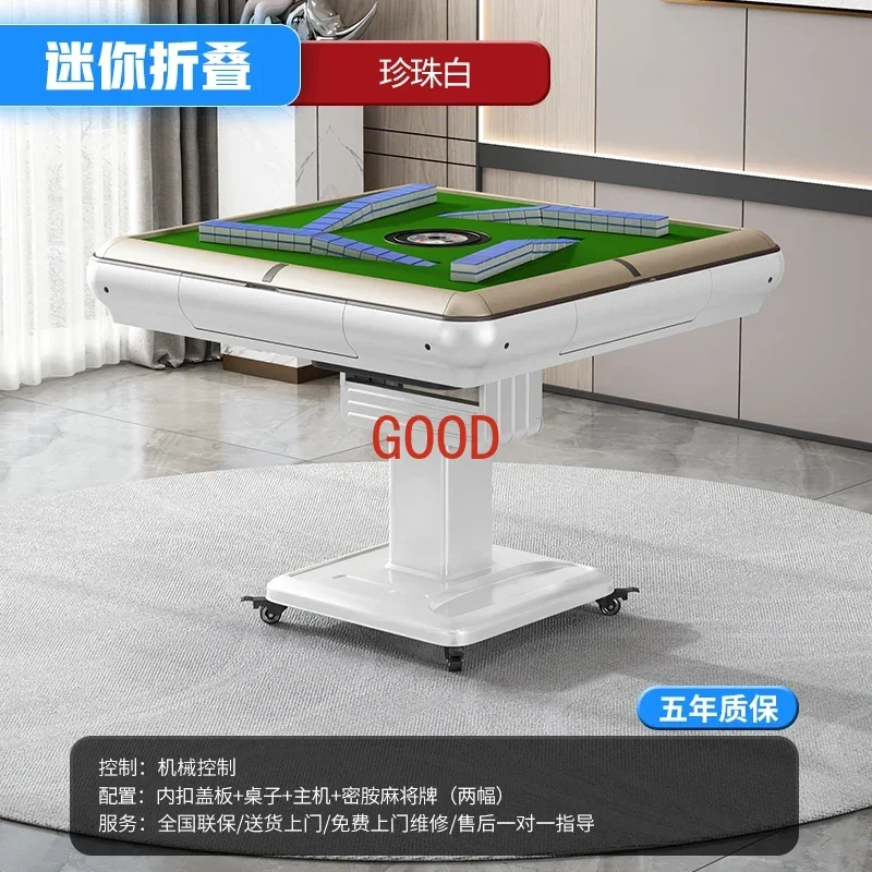 Double Drive Mahjong Machine Electric High-Grade Folding Mahjong Table Heating