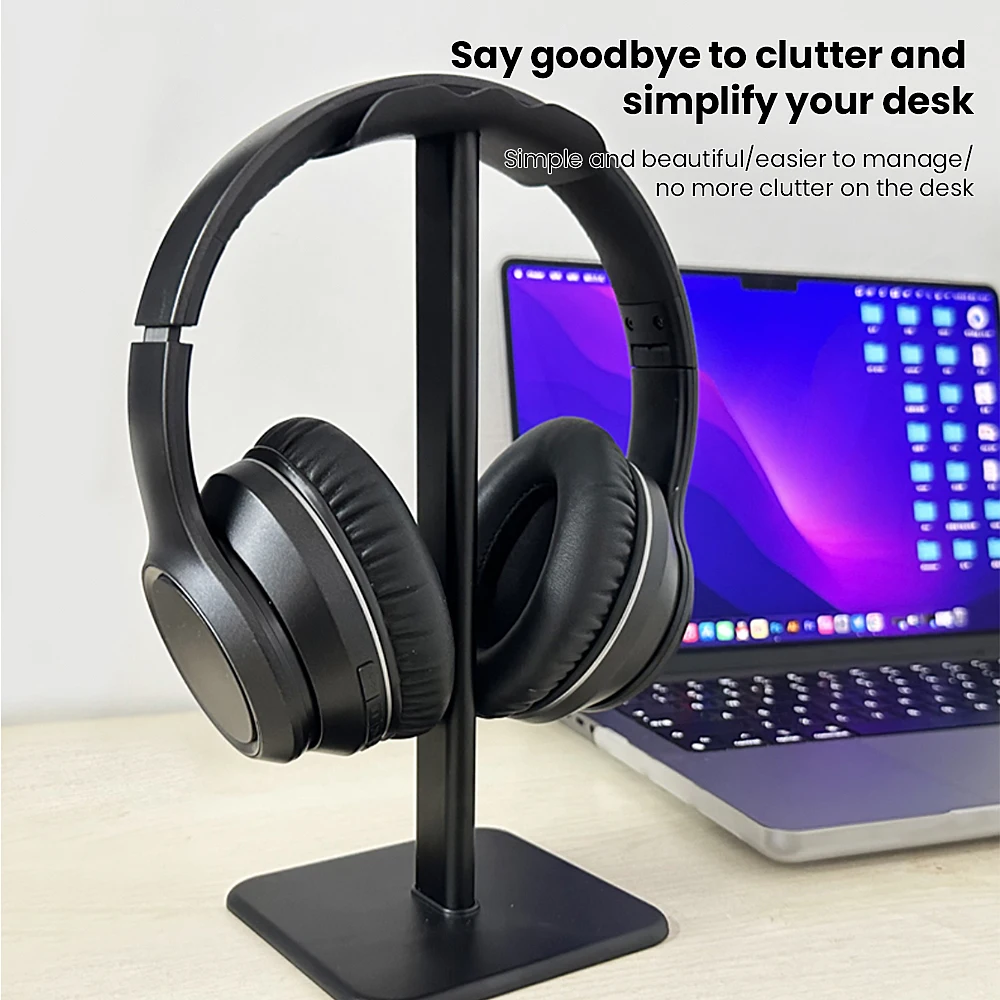 Suporte universal para fone de ouvido, economiza espaço, para jogos, rack, organizador de mesa, display, cabide de fone de ouvido