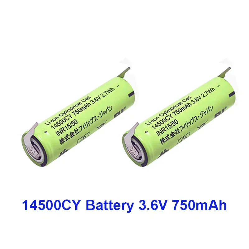

3.7V 750mAh 14500CY Li-ion Replacement battery For Philips Sonicare toothbrush HX6730 HX9340 HX6510 HX6511 HX6970 HX6380 HX6340