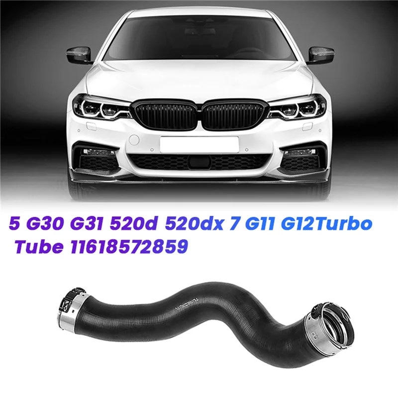 أنبوب هواء توربيني قابل للنفخ للسيارة 11618572859 لسيارات BMW 5 7 Series G30 G31 G11 G12 2016-خرطوم تمهيد مجاري الهواء #2