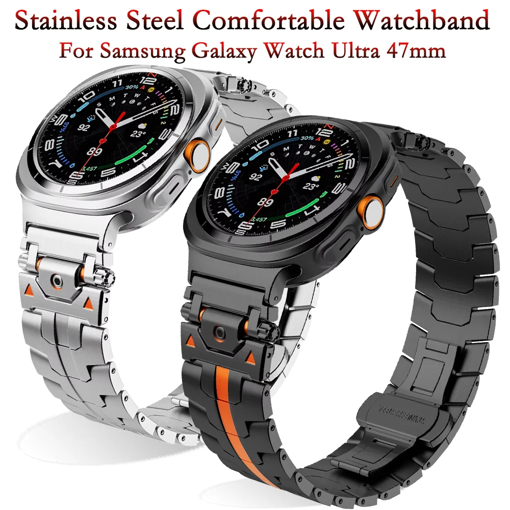 

Metal Strap for Samsung Galaxy Watch Ultra 47mm Stainless Steel Bracelet Wristband Replaceable Galaxy Watch 7 Ultra 47mm Correa