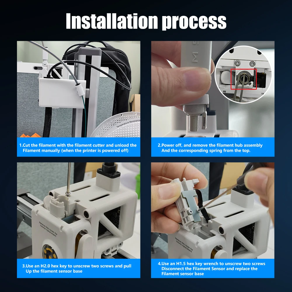Für Bambu Lab A1 X1 P1 Serie Hall-Schalterplatine Komponente Extruder Filamentsensor Baugruppe für Bambulab X1/P1 3D-Druckerteile – Detail 22