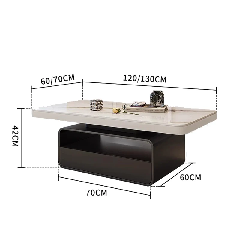 Luxury Trendy Coffee Table Nordic Style Modern Living Room Square Coffee Table Premium Beauty Table De Salon Home Furniture