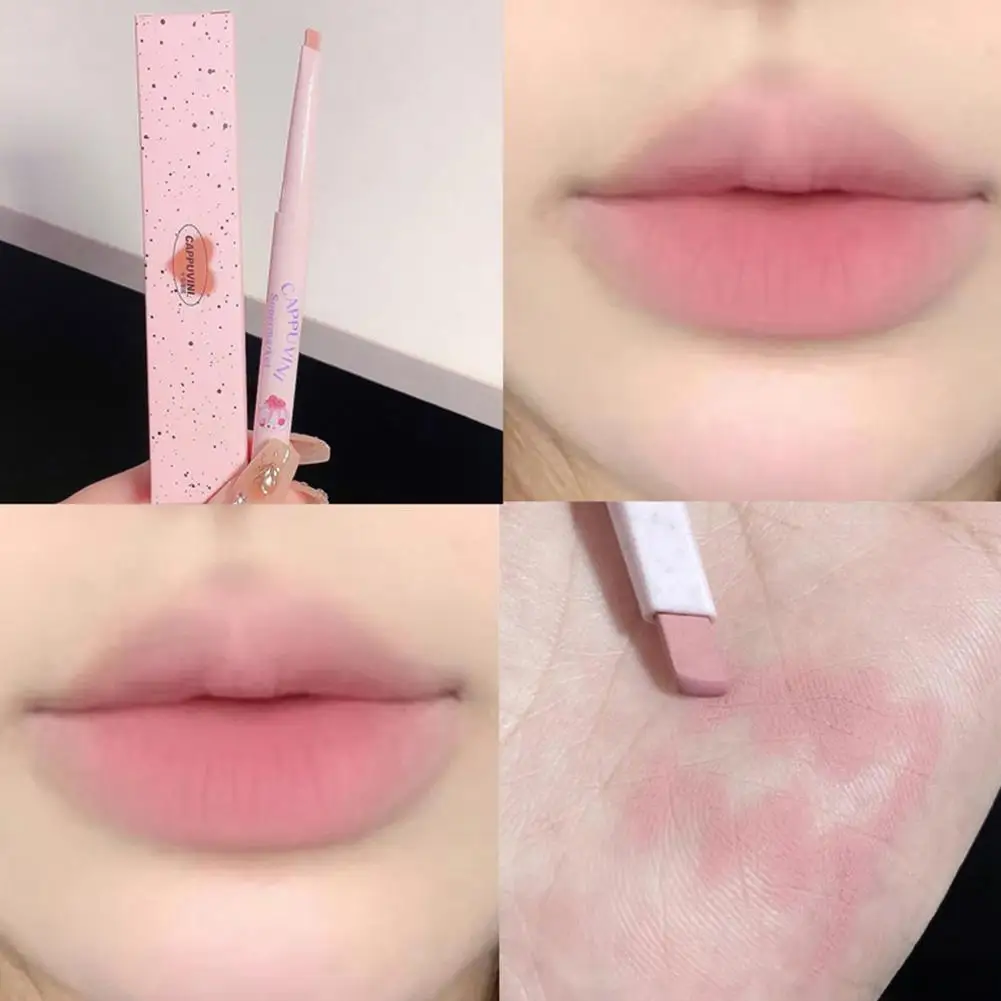 Nude Lip Liner Long-Lasting Natural Pink Soft Matte Velvet Lips Contour Makeup Pencil Waterproof Draw Lip Line Pen