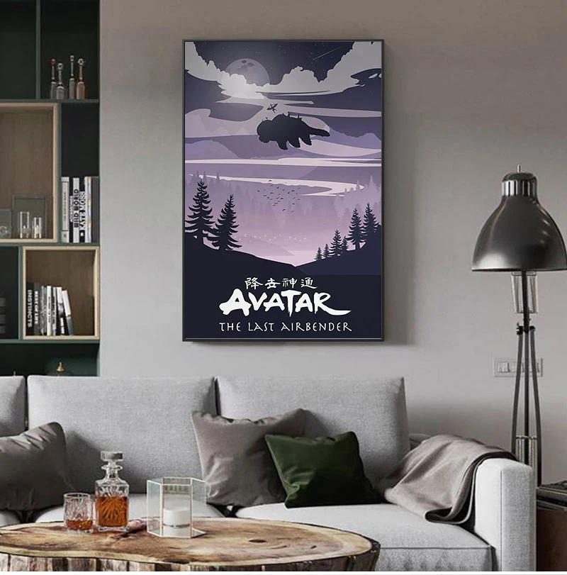 Avatar The Last Airbender Poster Avatar Wall Art Canvas Painting Minimalist Art Poster Wall Picture Living Room Bedroom Decor