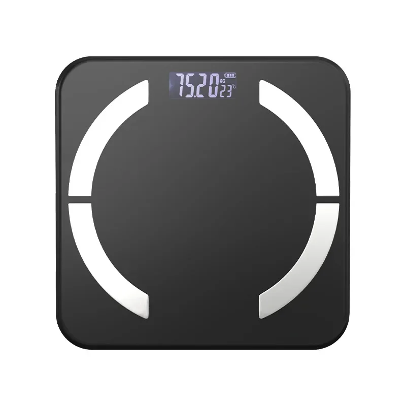 เครื่องชั่งน้ําหนักดิจิตอลความละเอียดสูง - จอ LCD ขนาดใหญ่ สูงสุด 396.8Ib/180 กก. เครื่องชั่งห้องน้ําในบ้านเพื่อร่างกายที่แม่นยํา