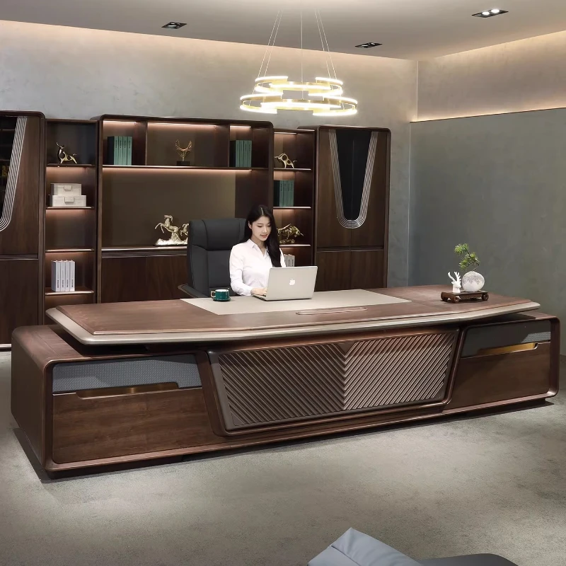 Escritorio de Oficina Multifuncional para Conferencias, Organizador de Escritorio de Madera para Recepción, Almacenamiento, Escritorio de Oficina, Muebles Comerciales