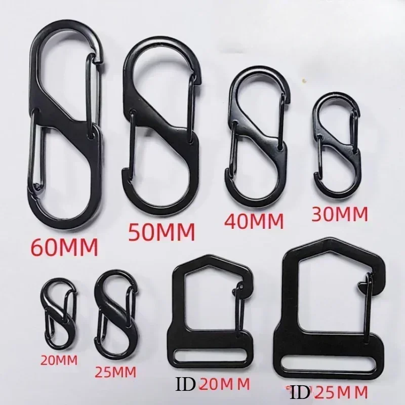 20Pcs Dual Spring S Carabiner Zipper Clip Zipper Clips Anti Theft Zipper Pull Locks DIY for Luggage Backpacks Suitcase KeyChain