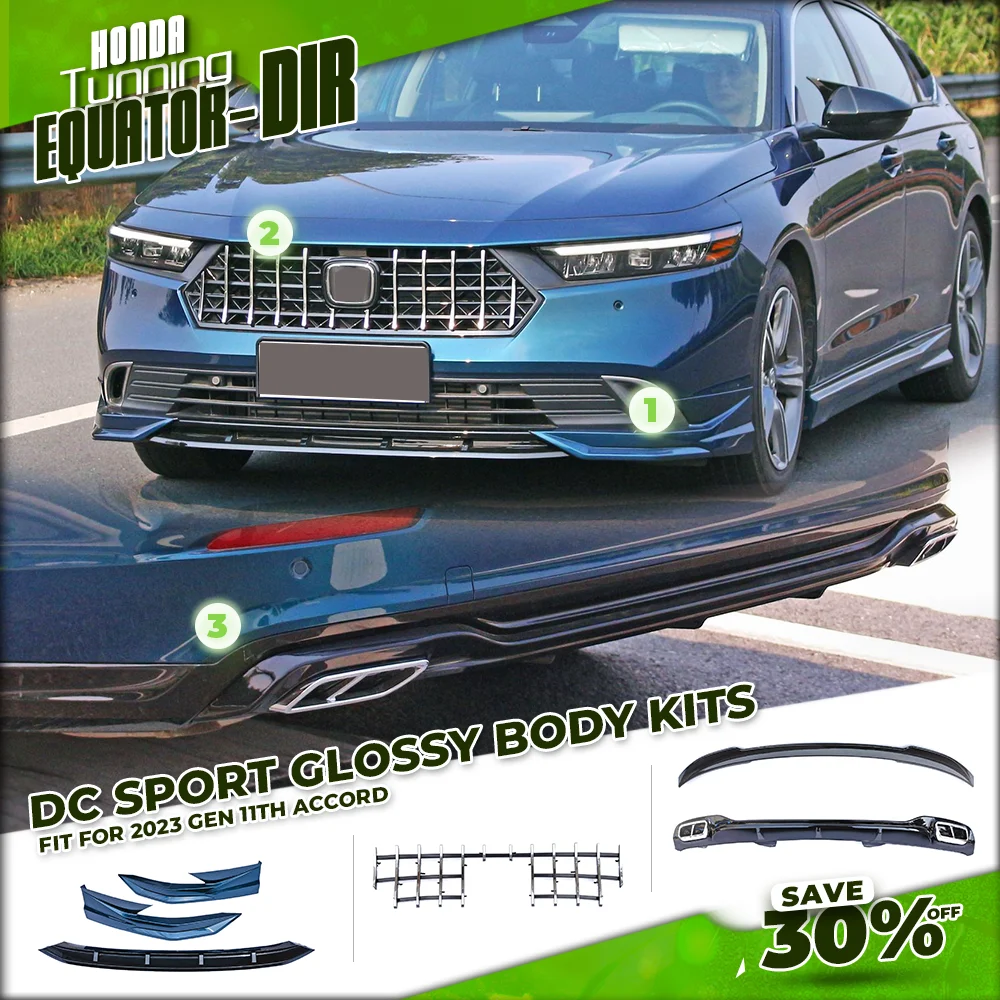 

DC Body Kits For Honda Accord Gen 11th 2023-2024 Front Lips Grill Rear DIffuser Spoiler Upgrade Tuning Honda Accessories
